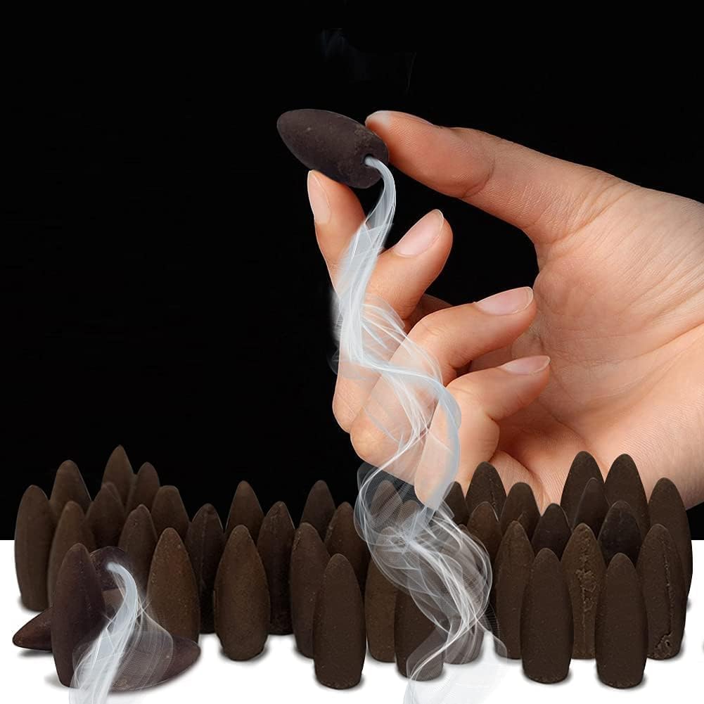Vanilla Backflow Incense Cones for Waterfall Aromatic Smoke Fountain Haze Falls