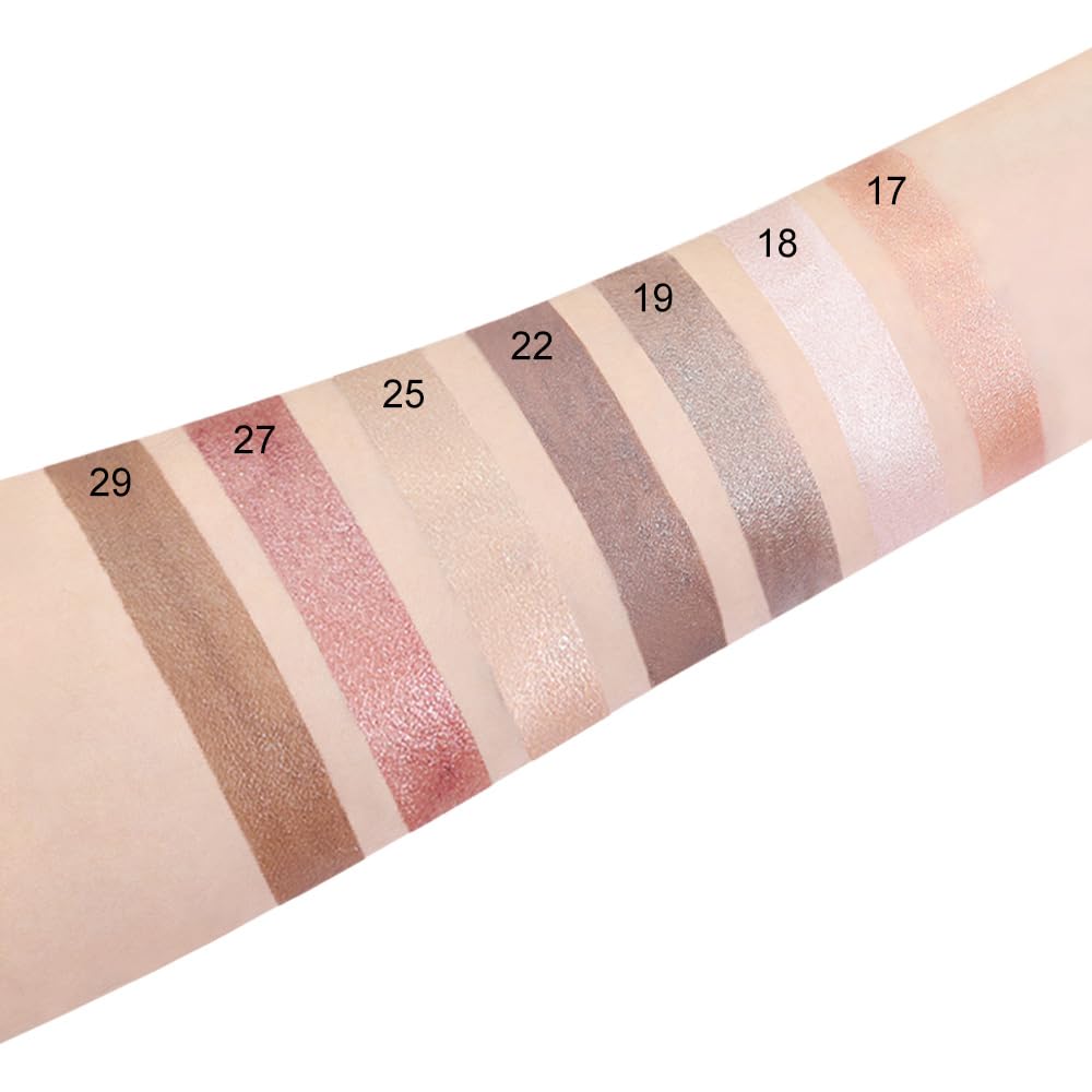 evpct 2Pcs Cream Eye Shadow Brightener Sticks Set for Eyes, Caramel Matte Pencil Eye shadow Applicator Stick Pen Palette Makeup Waterproof sombras en crema para ojos 25 + 29