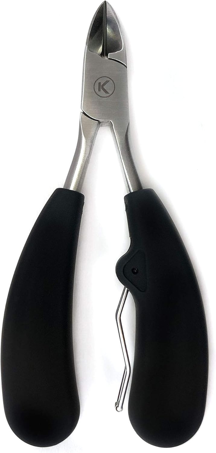 Kohm Toenail Clippers | Extra-Wide Blade & Non-Slip Grip for Thick, Ingrown & Fungal Nails | Heavy Duty Nail Cutter for Seniors, Men, Women & Pets