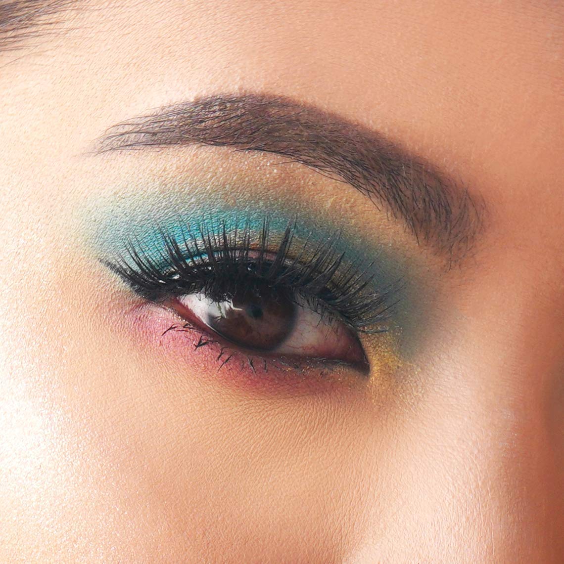 24 Shade Eyeshadow Palette Ibiza glamorous shimmers bold mattes strong pastel tones long lasting full pigment