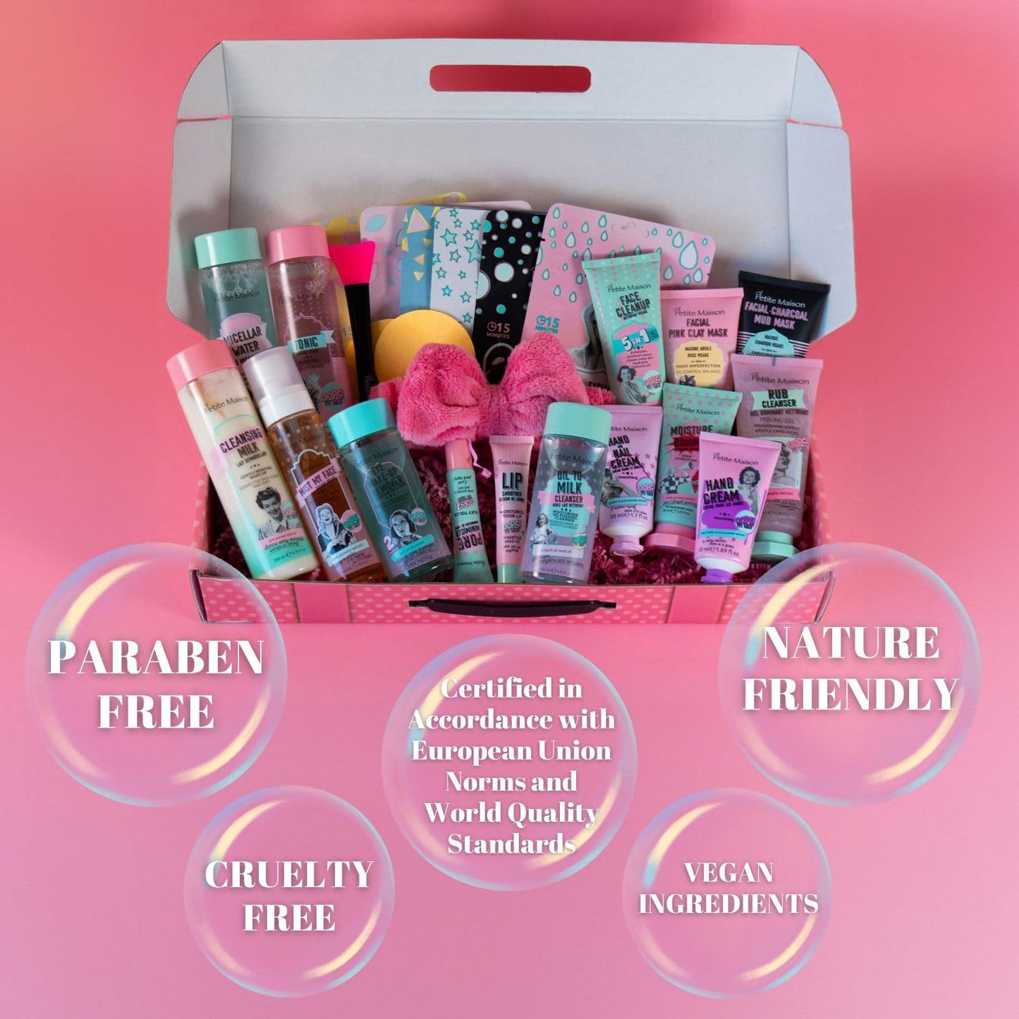 Gift Box for Women - Care Package Gifts for Women - Unique Gifts for Women, Mom, Her, Sister, Aunt, Friends - Birthday Gifts for Women Gift Basket Spa Skin Care Sets (Premium Luxury 25 Pieces)