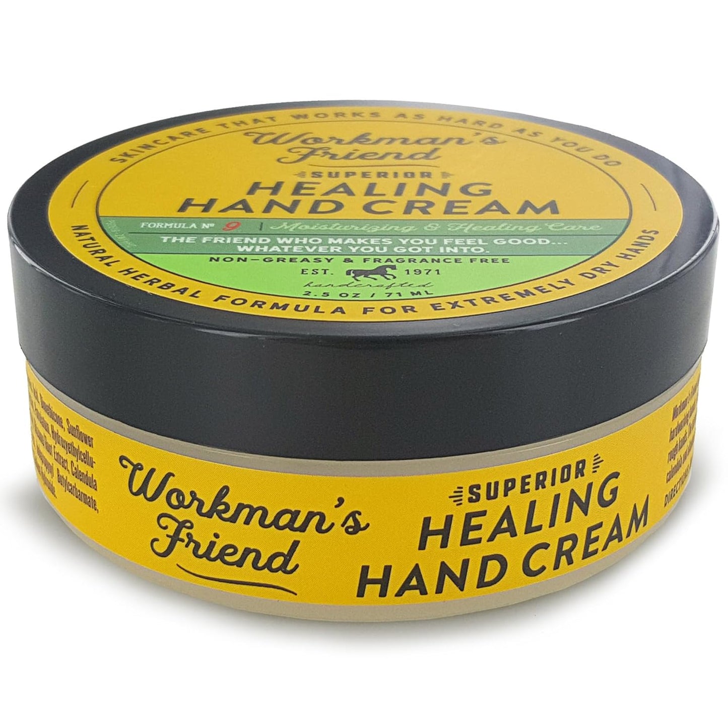WORKMAN'S FRIEND Superior Healing Hand Cream - Intense Moisturizer - Heals Extremely Dry & Cracked Skin - 2.5 ounce