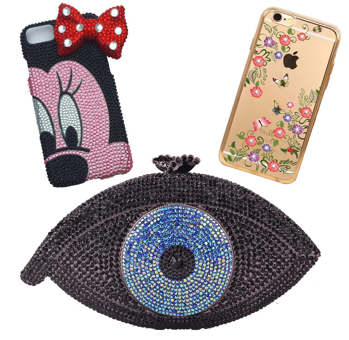 1000 Pieces SS20 5mm Flatback Rhinestones Clear Glass Round Gems Crystals for Nail Art DIY Crafts Clothes Shoes Bags (Light Pink)