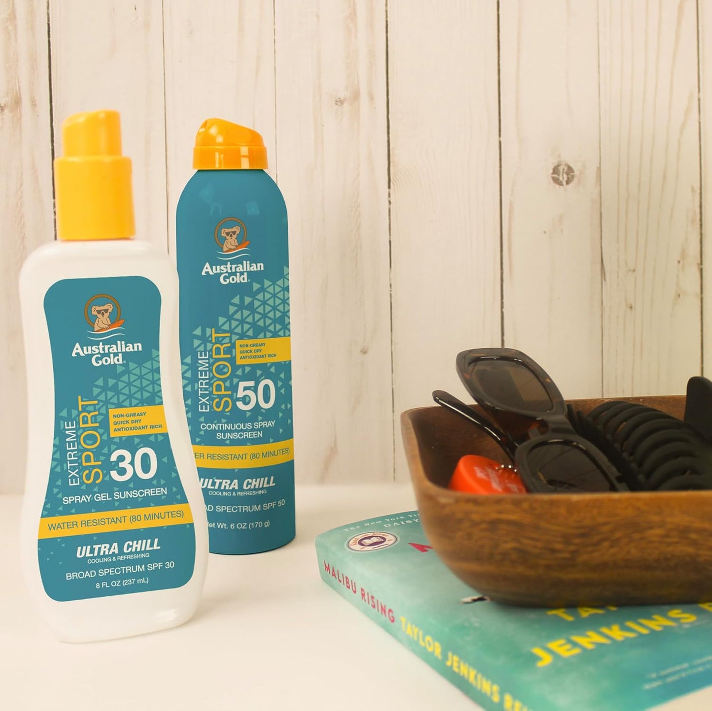 Australian Gold Extreme Sport Sunscreen Lotion SPF 30, 8 Ounce | Broad Spectrum | Sweat & Water Resistant | Non-Greasy | Oxybenzone Free | Cruelty Free