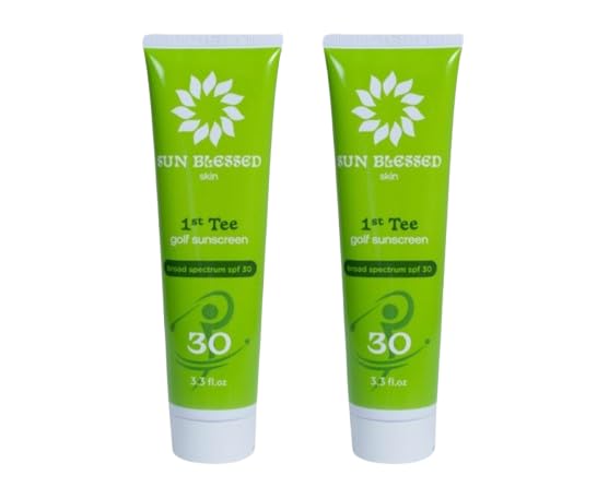 1st Tee Golf Sunscreen Lotion by Sun Blessed Skin, SPF 30 Odor Free, Lightweight and Grease Free Formula, Water and Sweat Resistant for all Skin Tones and Skin Types, 6.6 fl oz