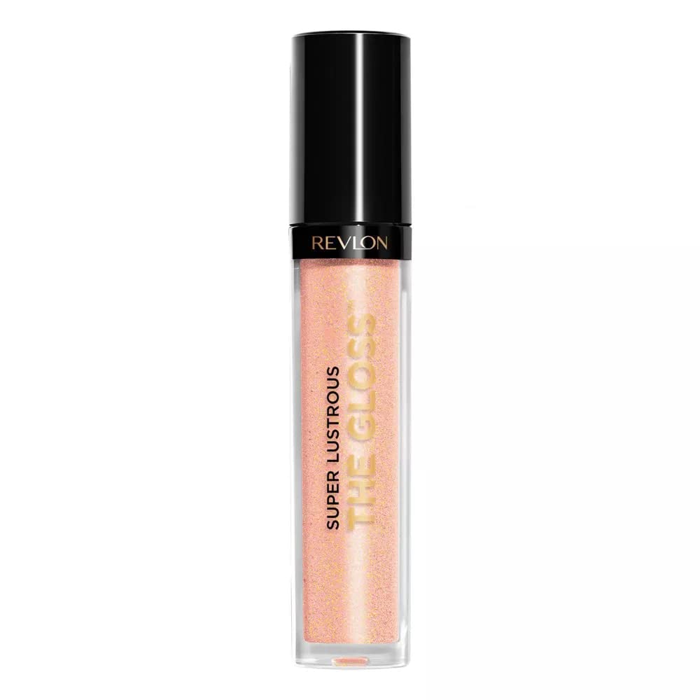 Revlon Super Lustrous Lip Gloss, Non-Sticky, Hydrating, High Shine Finish, 255 Sandstorm, 0.13 oz
