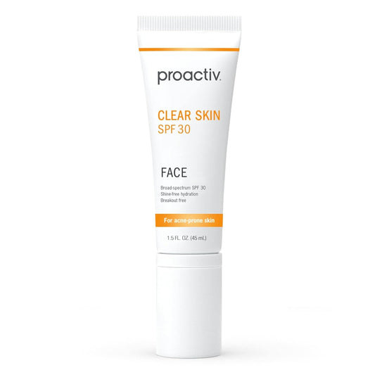 Proactiv Clear Skin Face Sunscreen Moisturizer With SPF 30 - Hydrating SPF Lotion And Sensitive Skin Sunscreen For Oily Skin And Acne-Prone Skin, Oil Free Matte Skincare Sunscreen, 1.5oz