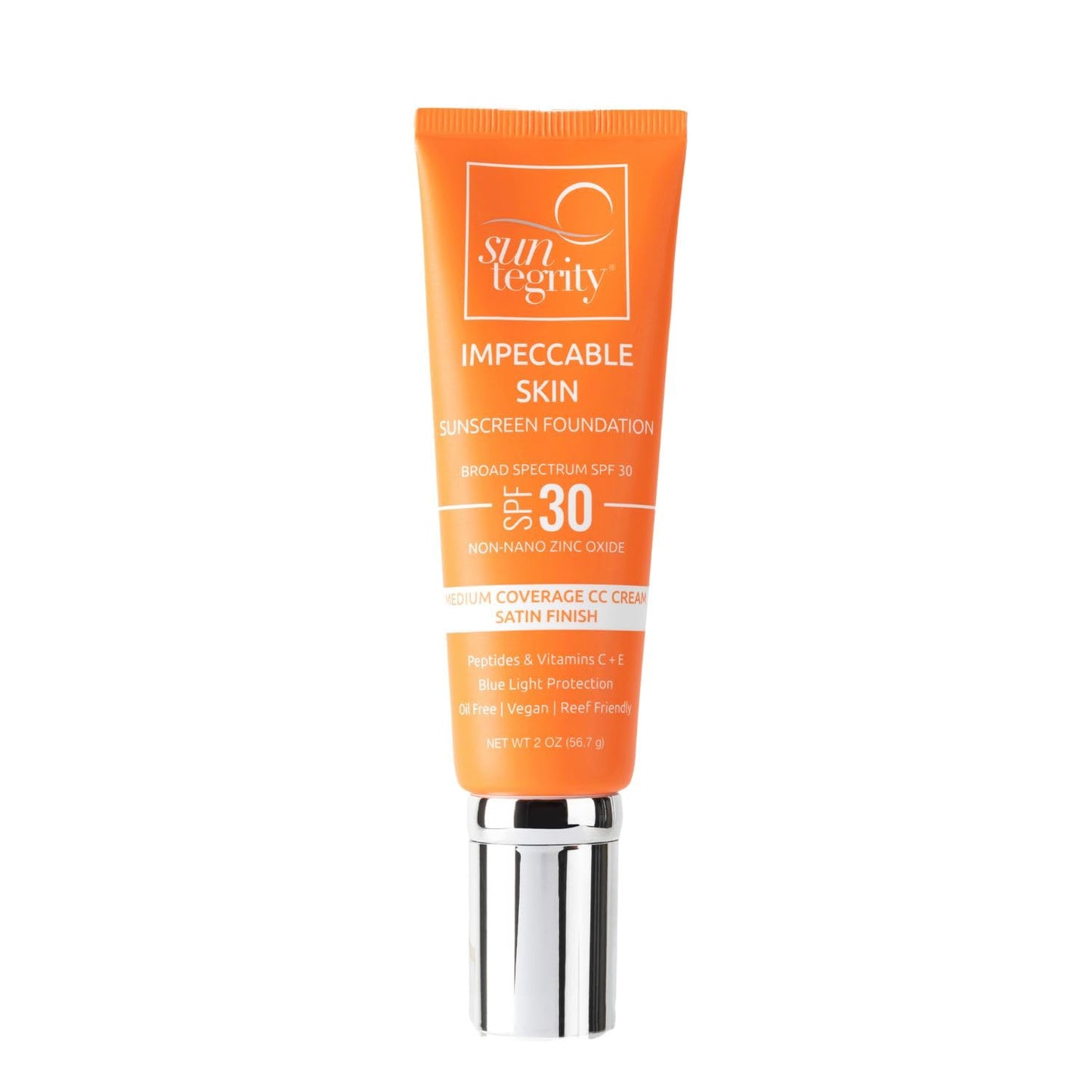 Suntegrity Impeccable Skin - Tinted Sunscreen, Broad Spectrum SPF 30 (Ivory) - 2 oz