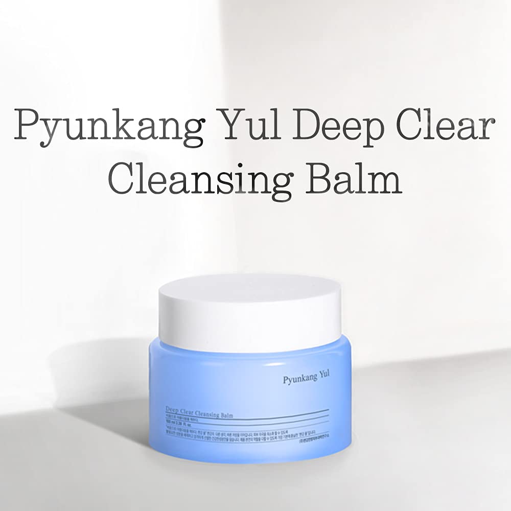 Pyunkang Yul PKY Deep Clear Cleansing Balm, All in One Facial Cleanser for Heavy Makeup Removal, Moisturized Finish with Plant Based Oil, Korean Skincare (3.38 Fl.Oz, 100ml)