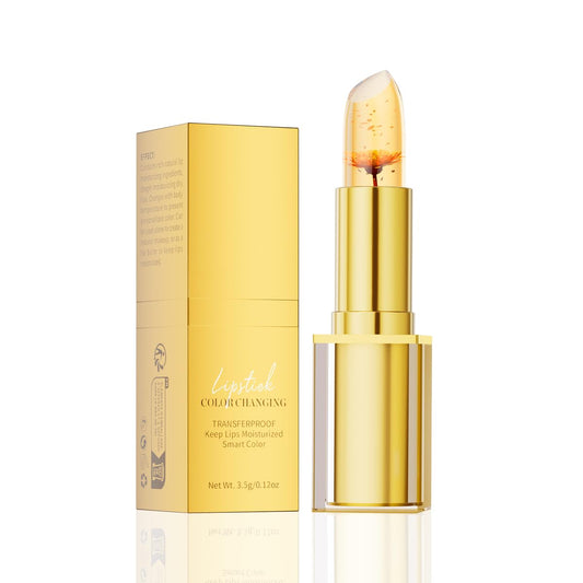 QIC Transferproof Color Changing Lipstick,Color Changing Lipstick for Women Girls,Temperature Change Moisturizer,Waterproof Moisturizer Lip Balm (Flower)