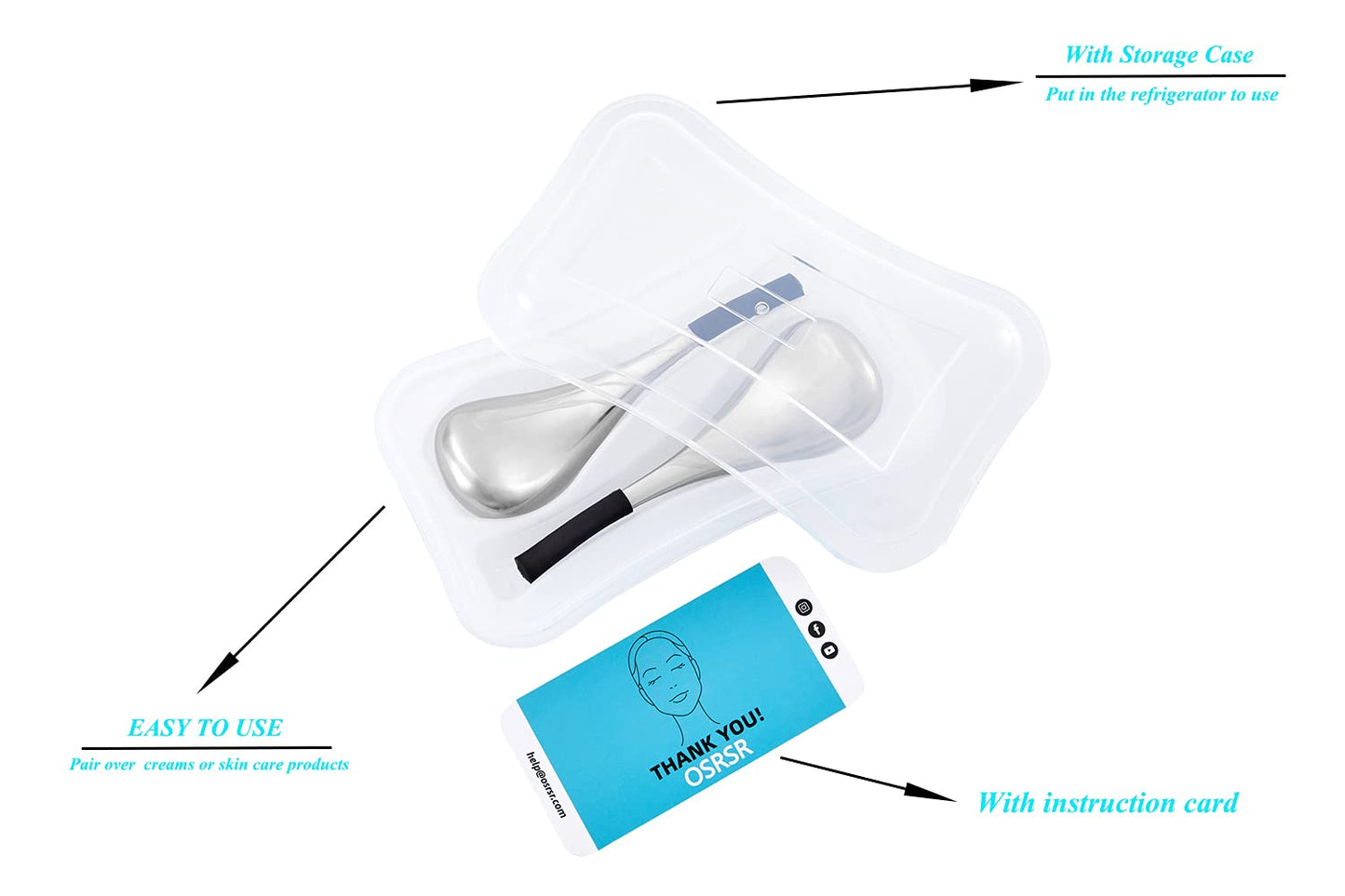 Cryo Sticks Ice Globes for Woman Face&Eyes,Unbreakable Stainless Steel Beauty Facial Massager for Gifts,Cooling Rollers Skin Care for Face Dark Circles,Puffiness& Wrinkles