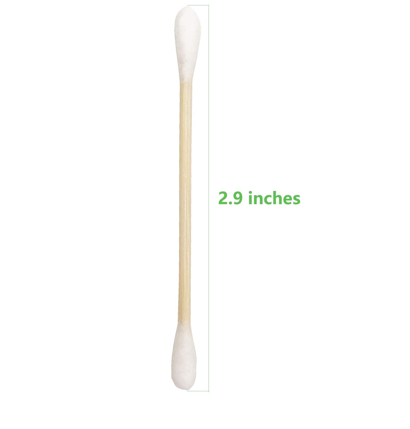 Cotton Swabs with Wooden Sticks/Double Tipped Natural Bamboo Cotton Buds 900pcs