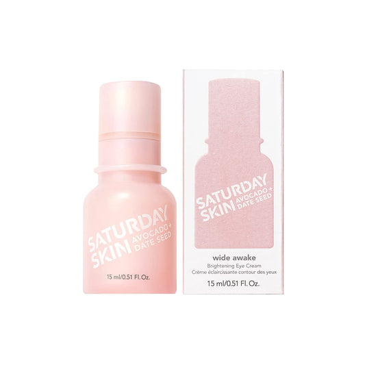 Saturday Skin Wide Awake Brightening Cream Korean lluminating Eye Cream for Wrinkles, Puffy Eyes Dark Circles Lightweight, Moisturizing, Deeply Hydrates, Anti Aging Reduce Fine Lines(0.51 Fl Oz 15ml)