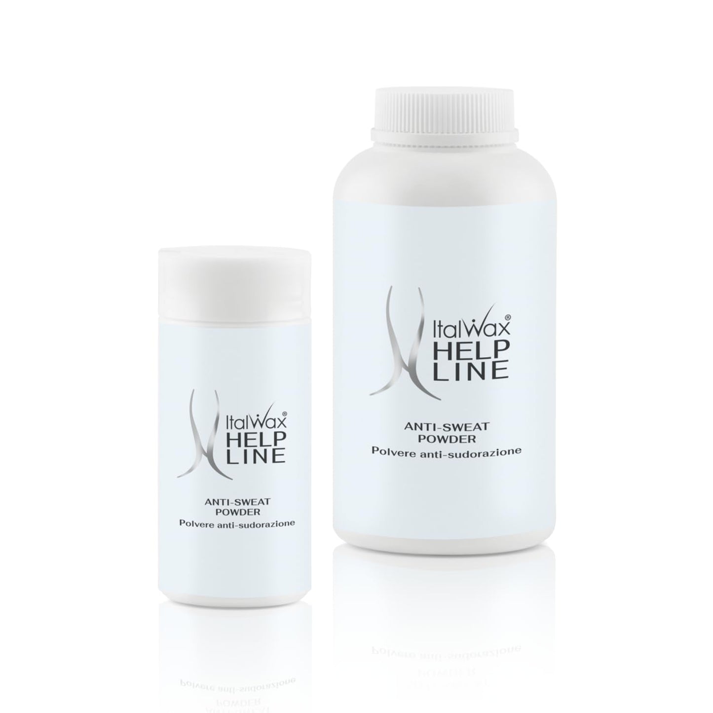 Italwax Help Line Anti-Sweat Powder 3.17 oz (90g) – Soothing Kaolin Formula – Prepares Skin for Waxing – Controls Moisture – for Professional and Home Use