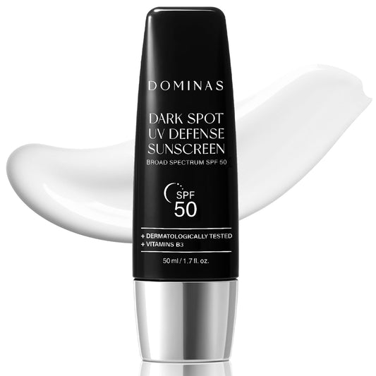 Tone-up Sunscreen DOMINAS (1.7fl oz) - SPF 50, Korean Skin Care, Niacinamide, Panthenol, UV Defense Sunblock, No White Cast, Non-Greasy, Hydrating, Lightweight Protection for Face & Body
