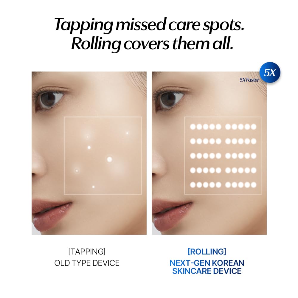 CELORABY Potension Penta-Shot Glass Skin Glow Booster Korean Skin Care Device 5-in-1 Total Care for Enhanced Absorption, Intensive Pore Care, Needle Free, Professional Skincare Comfortably at Home