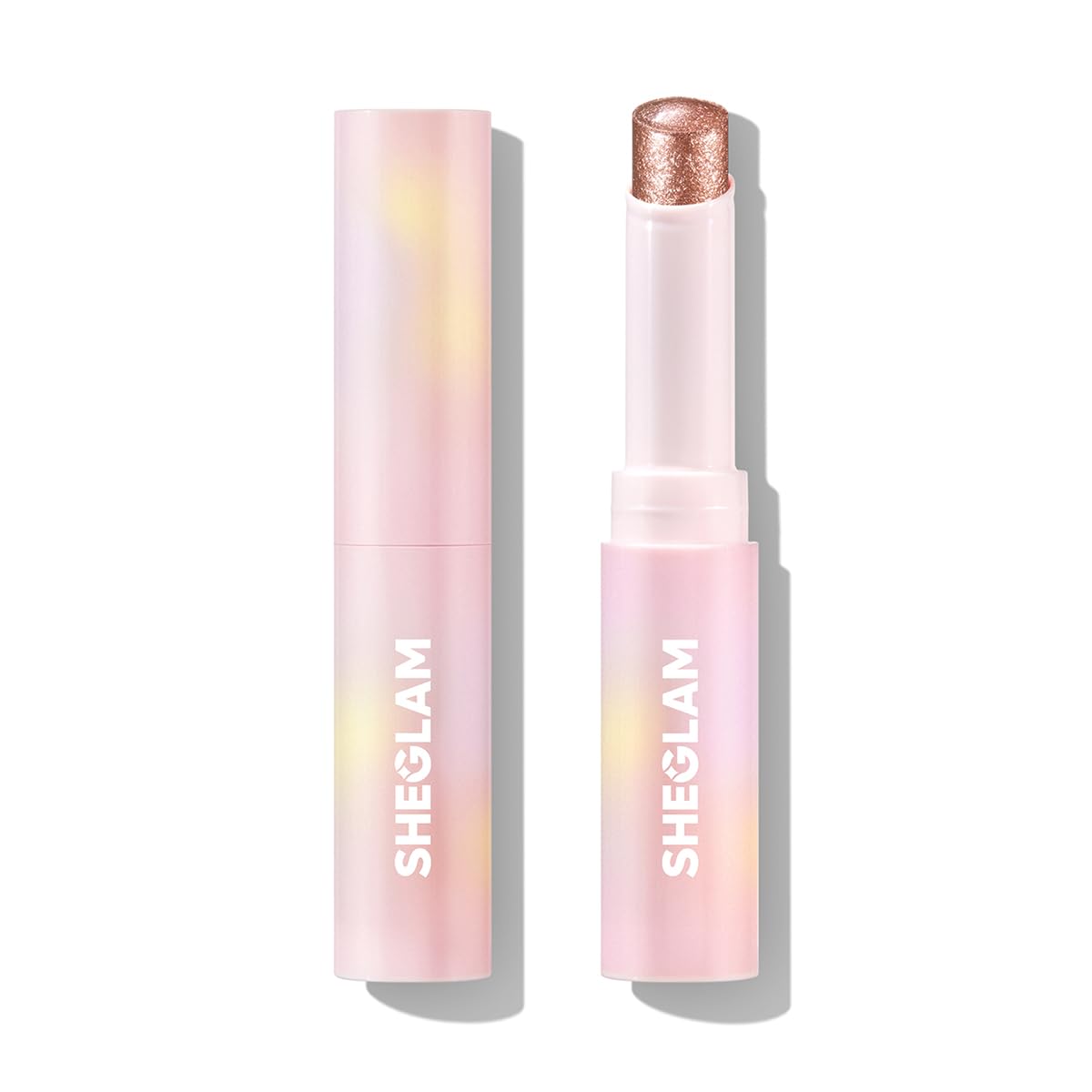 SHEGLAM Crystal Jelly Glaze Stick Eye Shadow Stick Eyeliner Brightener Pencil Crayon with Brush Easy to Blend Long Lasting Shimmer Eyeshadow-Rock Star