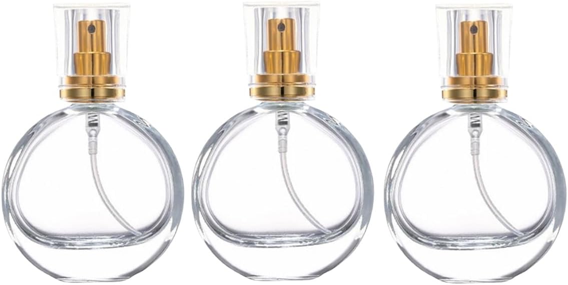 3 Pcs Perfume Bottle Atomizers,1 oz Refillable Fine Mist Sprayer Empty Fragrance Bottles Portable Travel Perfume Dispenser Containers for Essential Oil perfumery(30ml)