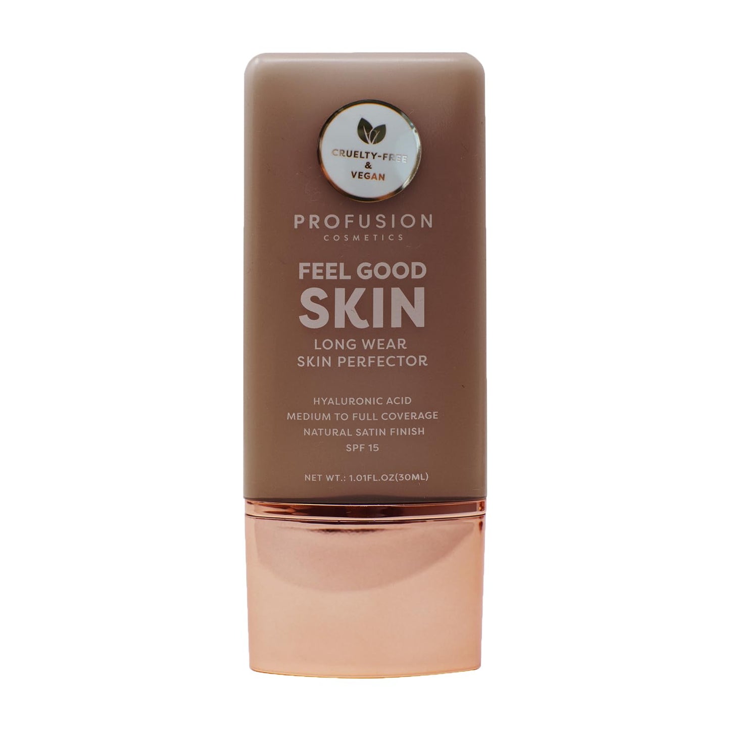 Profusion Cosmetics Lightweight Liquid Foundation for a Flawless and Elegant Radiance, Breathable Makeup for Improves Uneven Skin Tone, Cruelty-Free - Deep 3