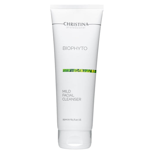 -CHRISTINA- Biophyto Mild Facial Cleanser with Green Tea and Cucumber Extracts - 250 ml - Soapless Gentle Face Wash and Daily Facial Cleanser for All Skin Types