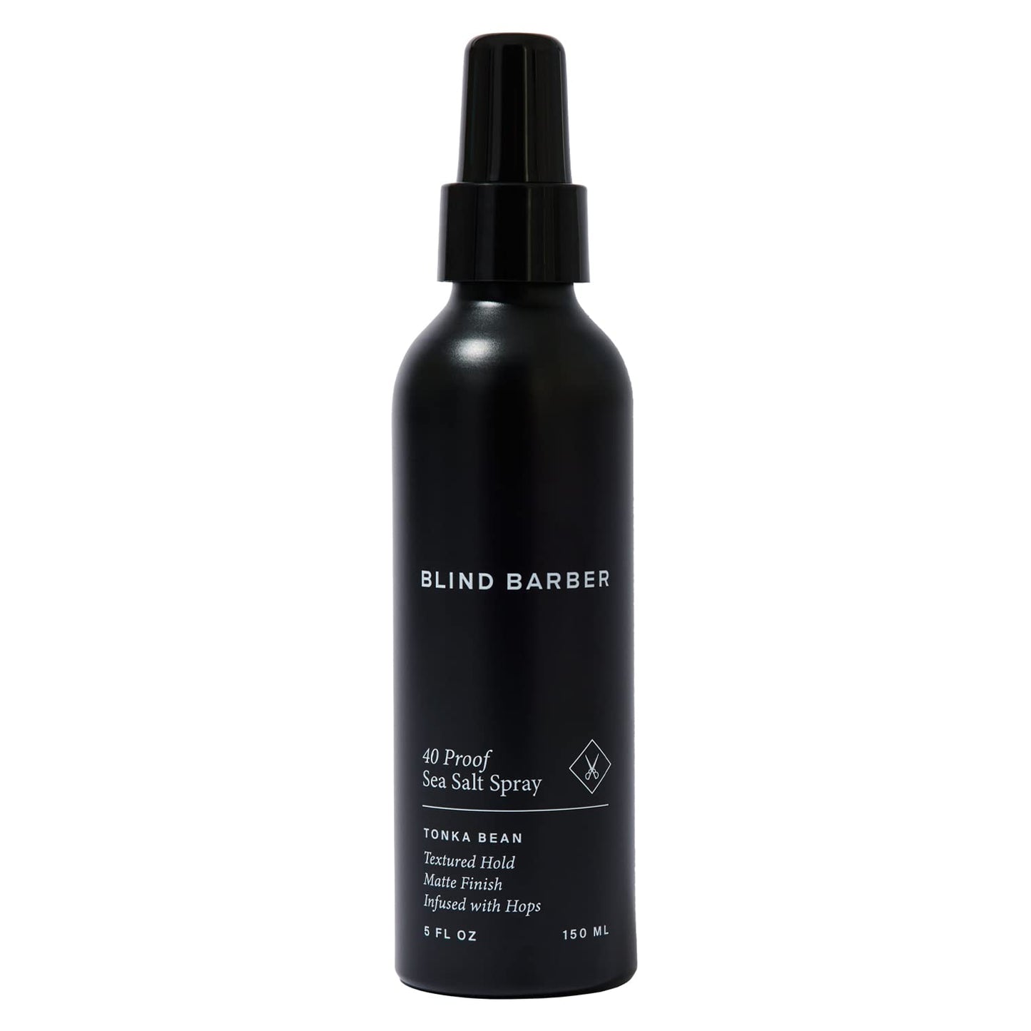 Blind Barber 40 Proof Sea Salt Spray for Men -  Salt Water Hair Spray for Volume & Texture - Water-Based Matte Finish with Light-Medium Hold - Enhances Beach Waves & Body - Tonka Bean Scent (5  Fl oz)