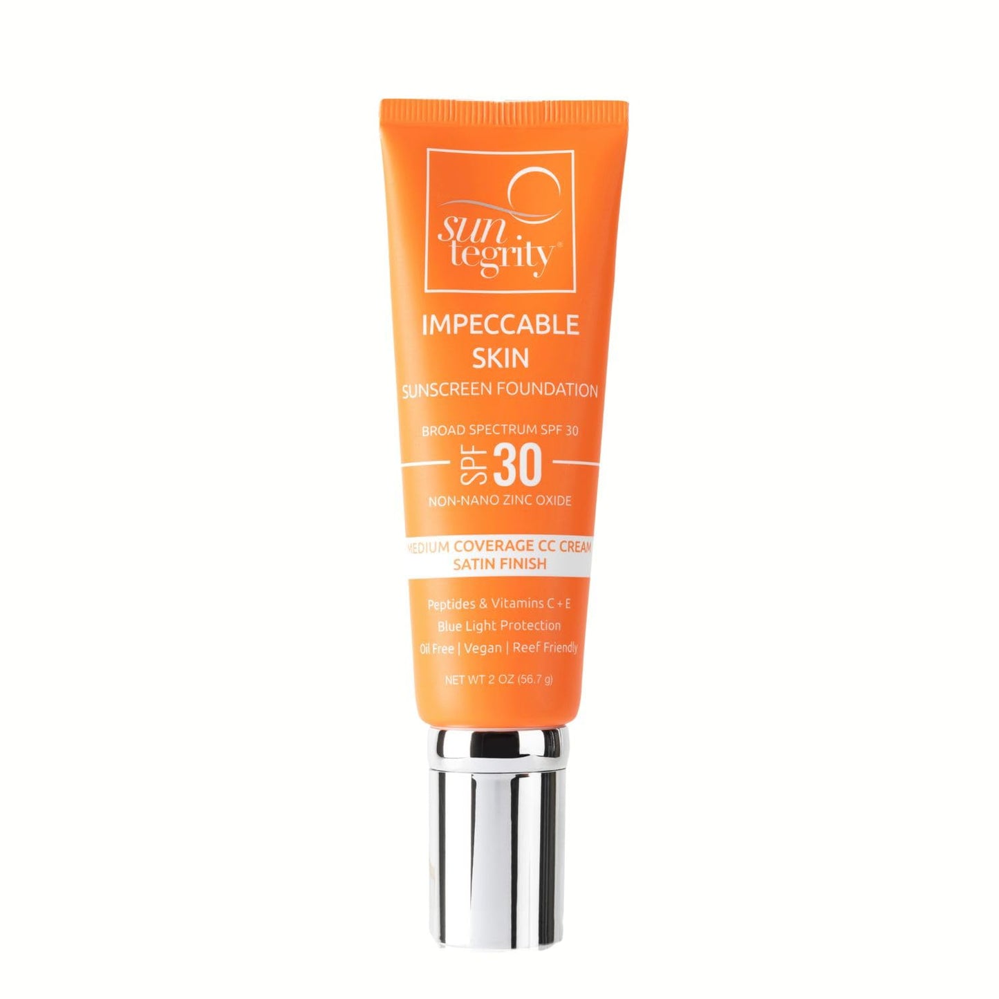 Suntegrity Impeccable Skin - Tinted Sunscreen, Broad Spectrum SPF 30 (Sand) - 2 oz