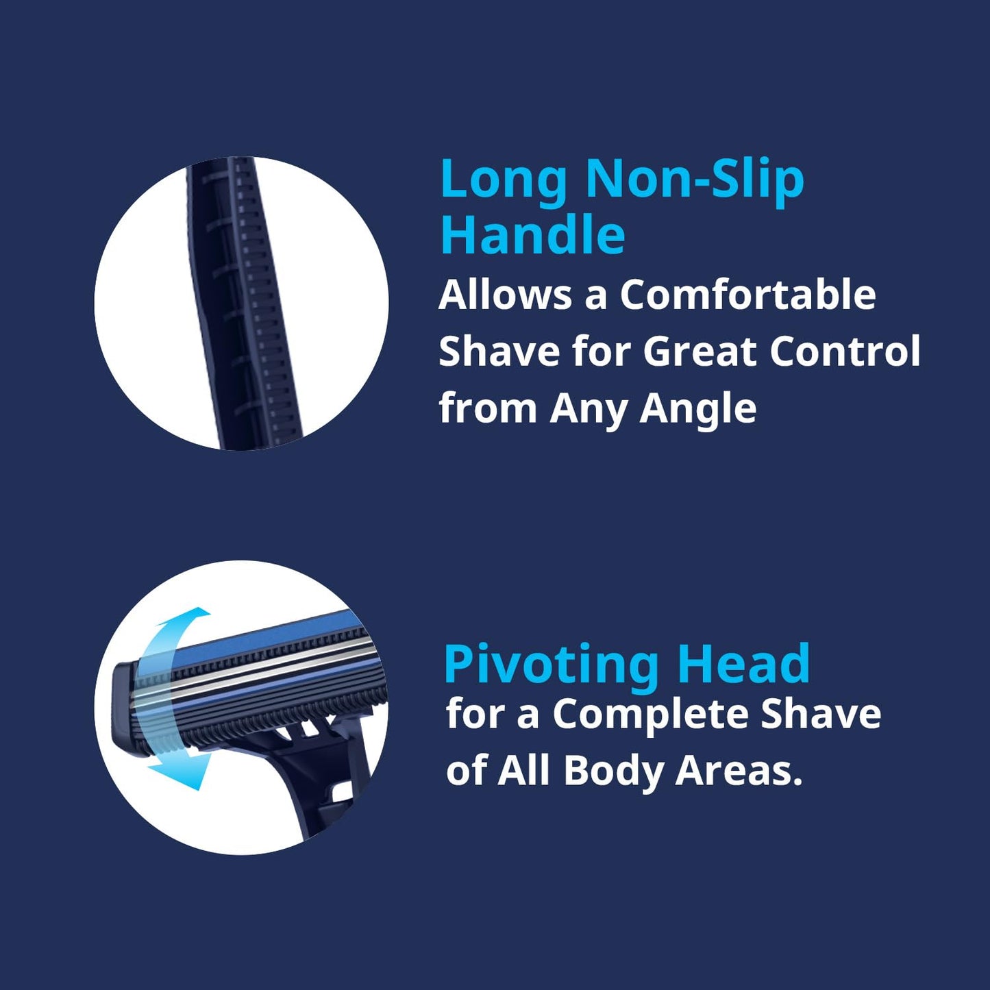 Dorco Pace 2 Disposable Razors for Men (30ct), 2 Blades Shaving Razor, Open-Flow for Easy Rinsing, Lubricating Strip for a Comfortable Shave, Ideal for Travel and Everyday Use