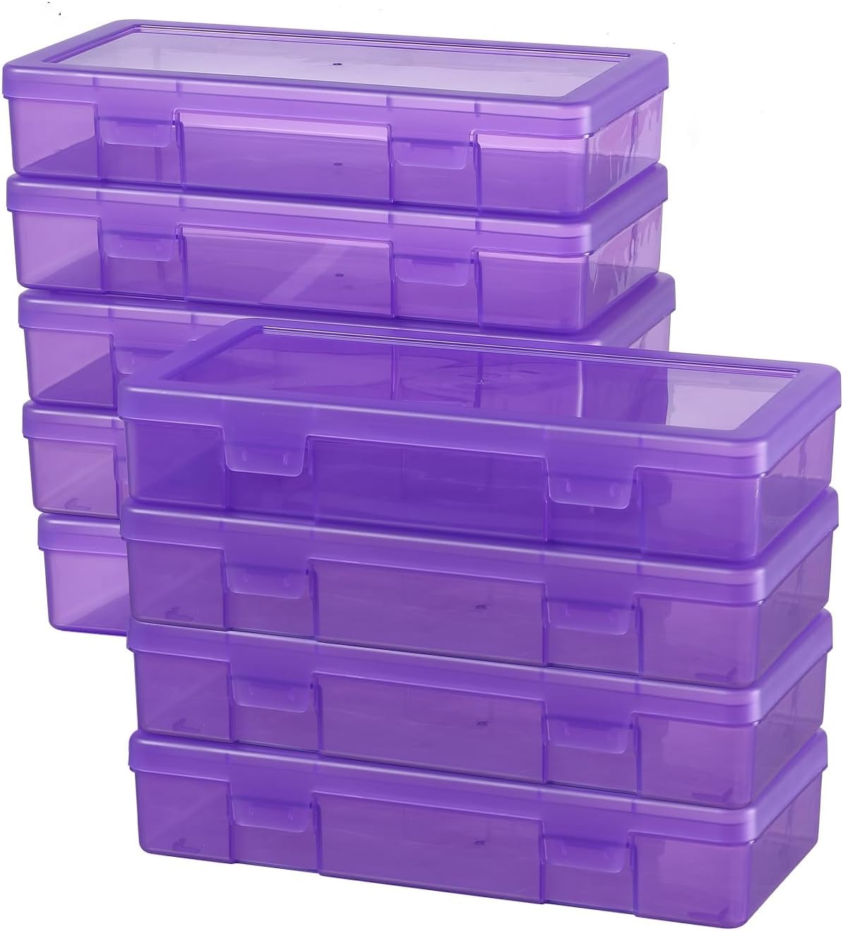9 Pack Plastic Storage Containers Color Arts & Crafts Storage Boxes & Organizers Stackable Containers With Lids For Organizin (Set 6)