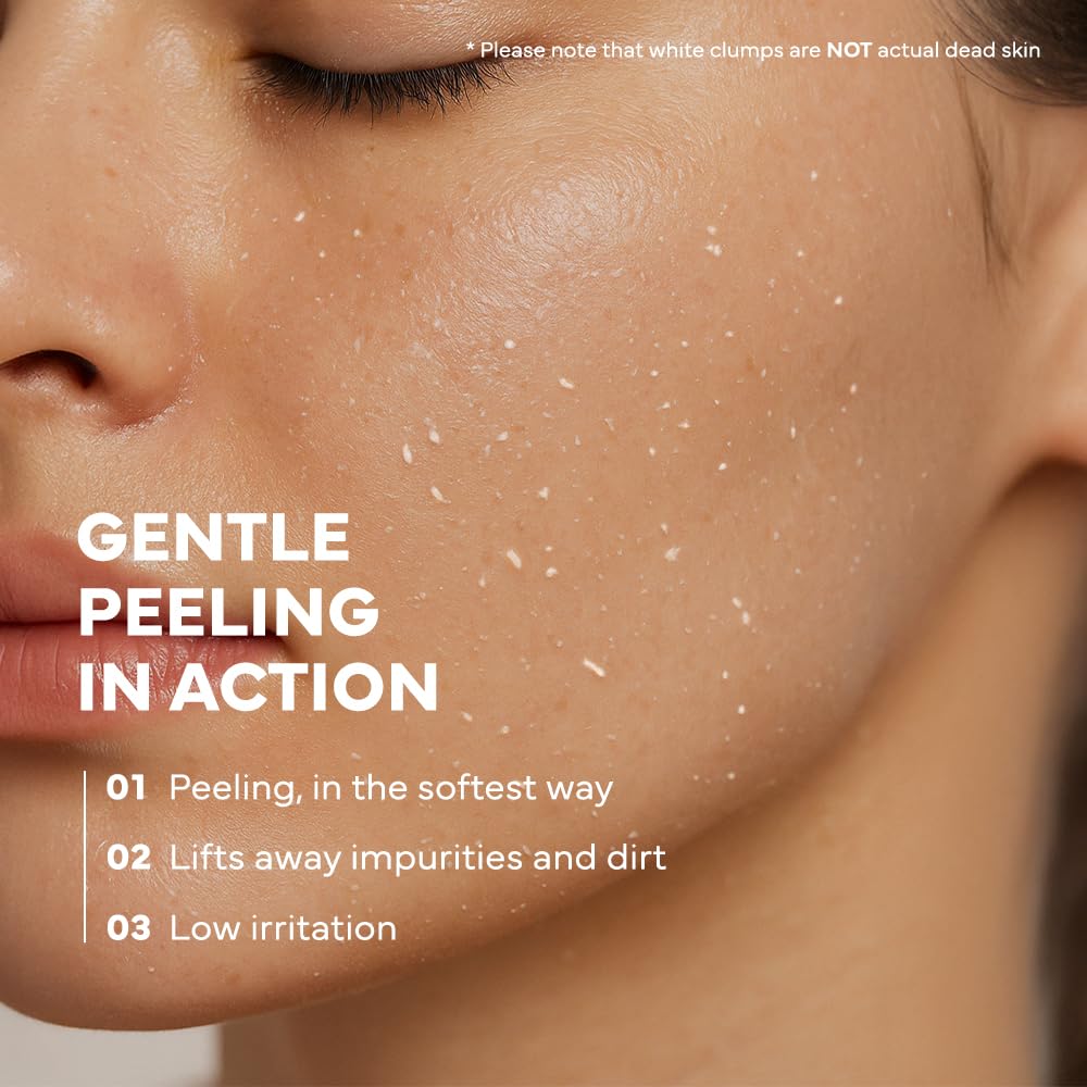 SAM’U PH Sensitive Cloud Peeling Gel – Gentle Exfoliating Gel for Face with Pineapple Enzymes & Hyaluronic Acid – Hydrating Facial Peel & Face Scrub for Sensitive Skin, 120ml, 3.38 fl.oz