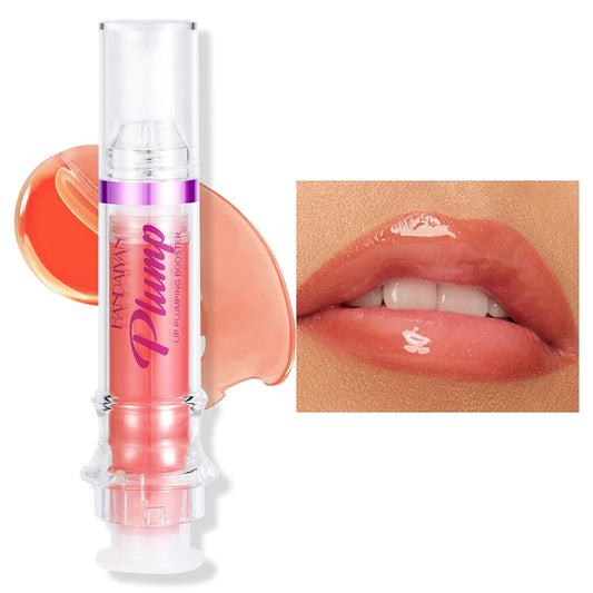 Erinde Plumper Gloss, Natural Spicy Plumping Booster Oil, Ultra-Hydrating & Nourishing Lip Enhancer, Glossy Finish Fuller Gloss for Women Girls, 06#