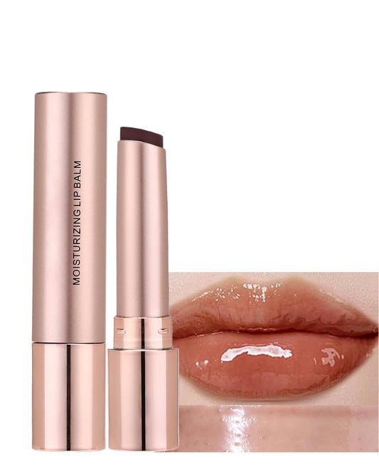 Moisturizing Lip Balm, Nude Sheer Brown Lipstick Hydrating Tinted Lip Gloss, Long Lasting Waterproof Liptint Balm Natural Non-Stick Lips Oil Stain,Glossy Lipcolor Juicy Finish for Dry Cracked Lips-05