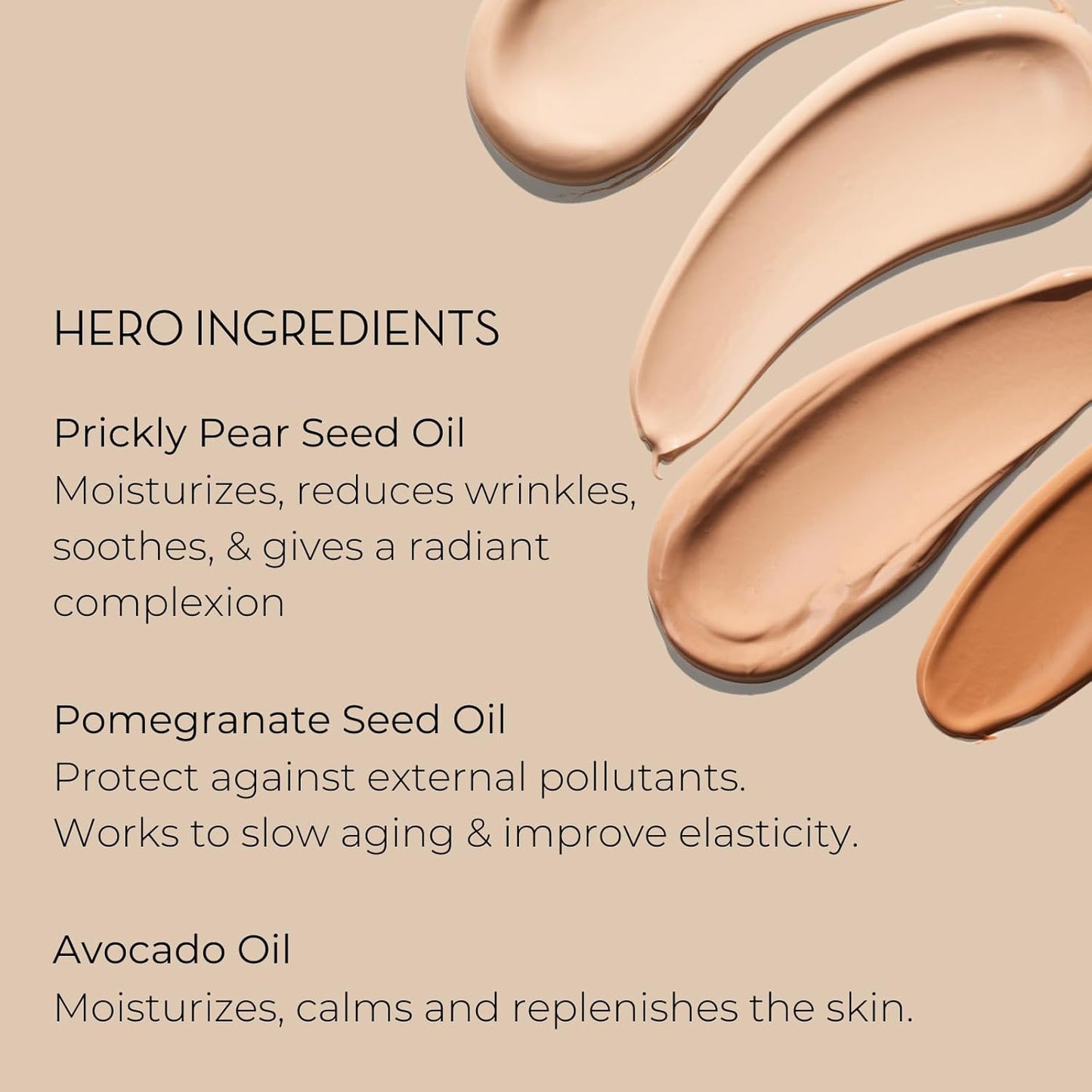 INIKA Organic BB Cream Foundation - Vegan Makeup with Hydrating Prickly Pear, Jojoba, and Pomegranate Seed Oil - Lightweight Glow for Balanced Skin Tone, Beige, 1 fl oz