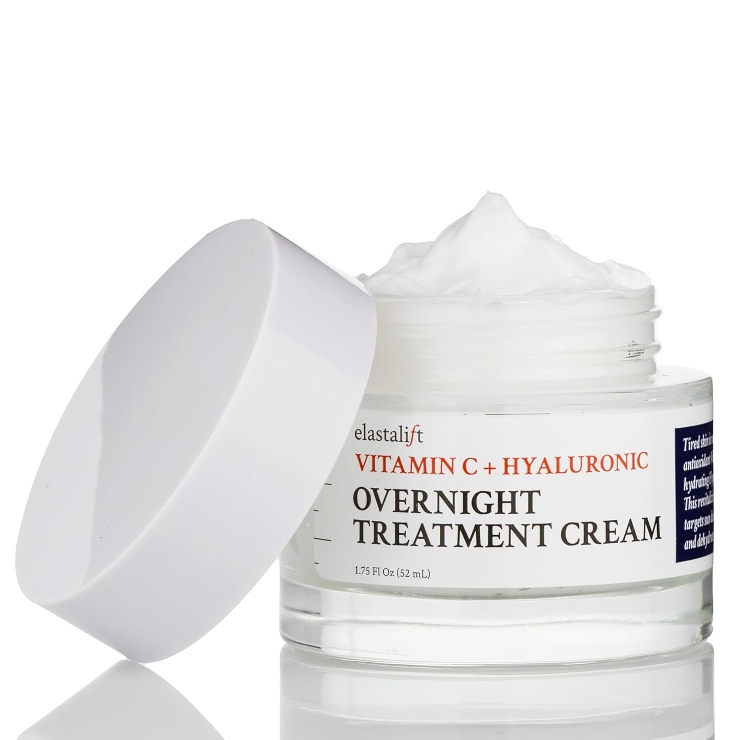 Elastalift Renewing Night Cream | Brightening Vitamin C Cream + Hyaluronic Acid Moisturizer For Face | Oil-Free Overnight Correcting Facial Treatment Night Lotion | Skin Care Face Cream, 1.75 Fl Oz