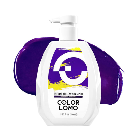 Bye Bye Yellow Purple Shampoo, Neutralizes Brass & Yellow Tones, Sulfate Free, For Color Treated, Blonde, Bleached, Highlighted Brown or Silver Hair, 11. 83 Fl Oz