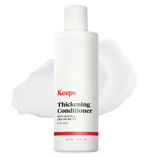 Keeps Hair Loss Conditioner For Men - Mens Conditioner for Fuller, Thicker Looking Hair - Thinning & Hair Growth Product - DHT Blocker - Infused with Biotin, Caffeine & Saw Palmetto - 8 oz