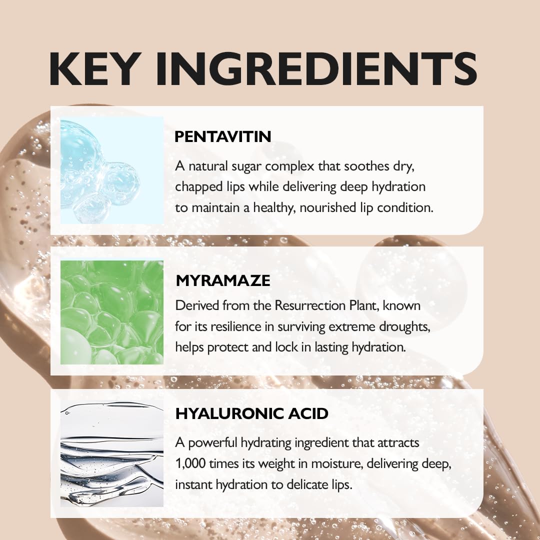 PDRN Glazed Lip Treatment – Hydrating & Plumping Lip Balm with PDRN & Peptides for Soft, Glossy Lips – Intensive Lip Repair & Moisture Lock- 0.33 fl oz