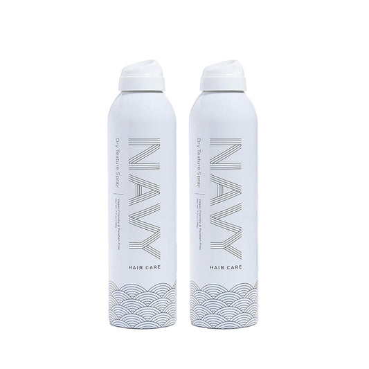 NAVY HAIR CARE Dry Texture Hair Spray | Volumizing + Adds Instant Thickness | Lightweight Styling Spray for Fine Hair | Non-Drying Formula with Sunflower Oil | 7 oz (Pack of 2)