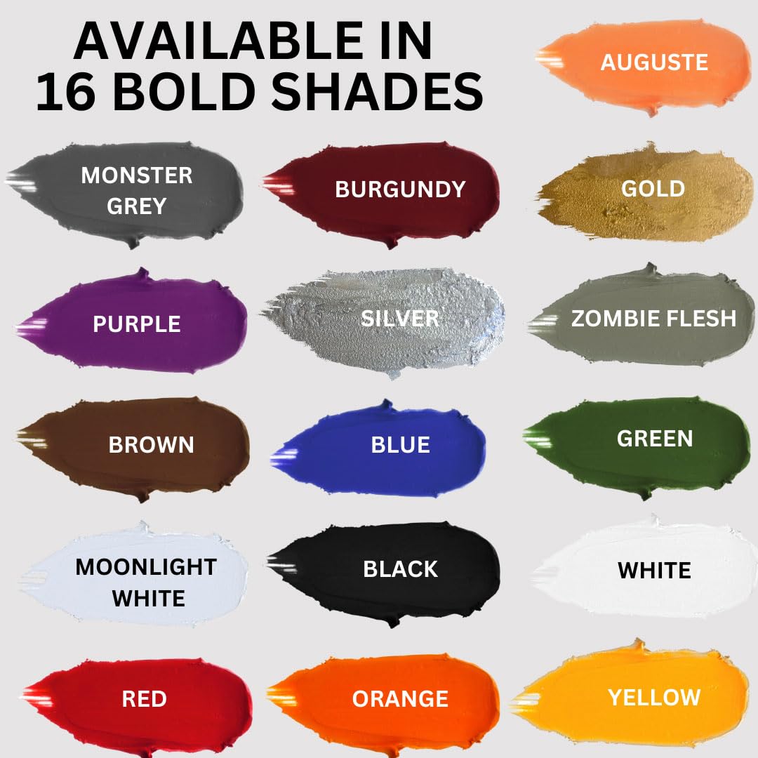 Mehron Makeup Color Cups | Stage, Foundation, Face Paint, Body Paint, Halloween | Face Paint Makeup | Greasepaint .5 oz (14 g) (Yellow)