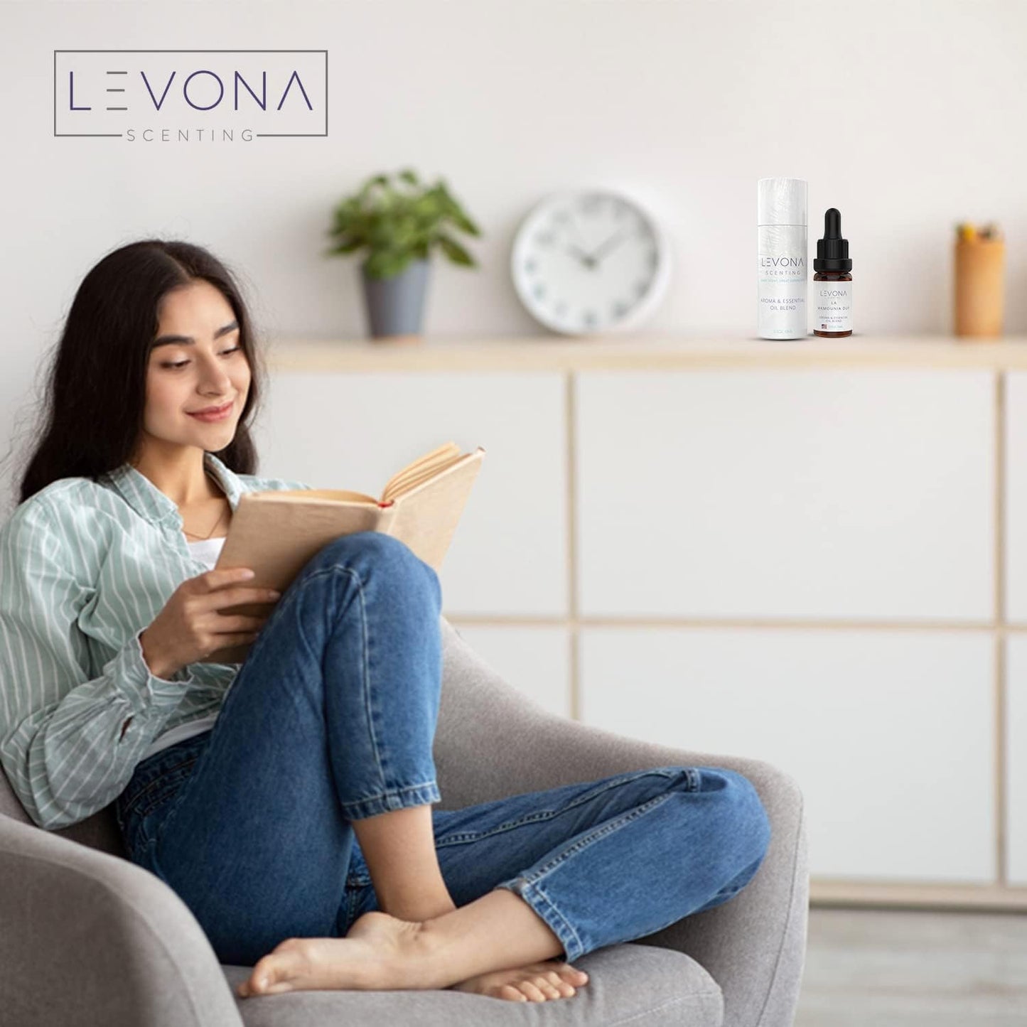 Levona Scent Essential Oils - Scents for Home, Hotel & Office Use - Perfect for Home Diffuser & Humidifiers - Aroma Fragrance Oil, Ideal for Massage, Relaxation, and Spa - La Mamounia Dup, 10ml