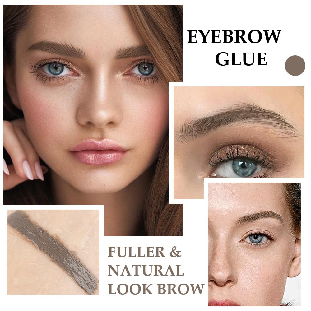 Kaely Thickening Brow Mascara,Tinted Eyebrow Gel Waterproof,Eyebrow Color Makeup,Brow Fast Sculpt,Vegan,Cruelty Free,maquillaje gel para cejas a prueba de agua,05 Cool Ash Brown