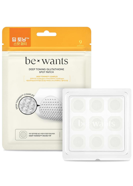 Bewants Deep Toning Glutathione Spot Patch – Micro Tip Patches for Skin Elasticity, Texture & Blemish Care, 9 Patches