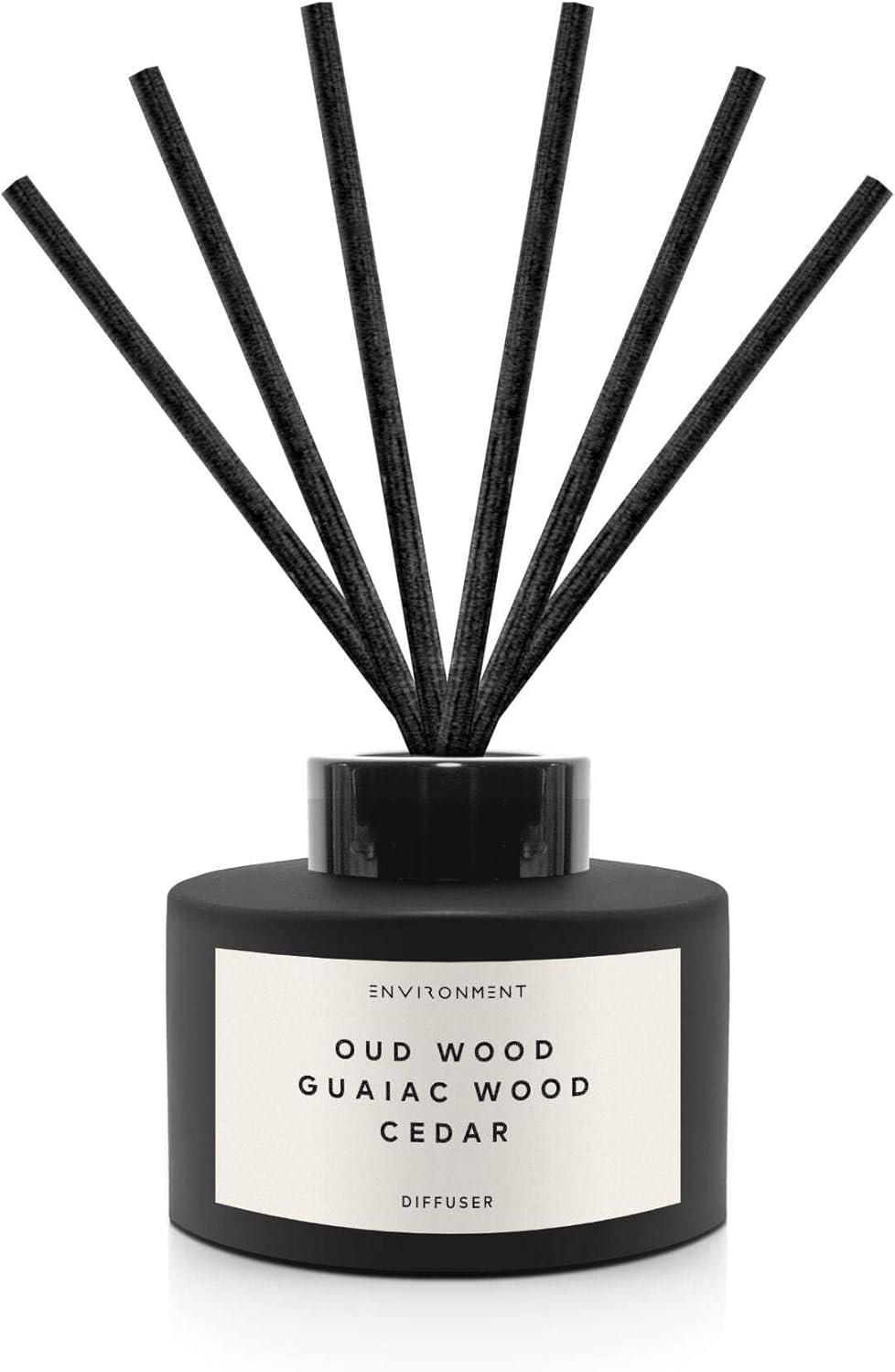 ENVIRONMENT Inspired by Designer TF Oud W0od Reed Diffuser, 200ml Luxury Scented Aromatherapy (Oud Wood | Guaiac Wood | Cedar) Reed Diffusers for Home, Diffusing Oil Fragrance, Home Fragrance Products
