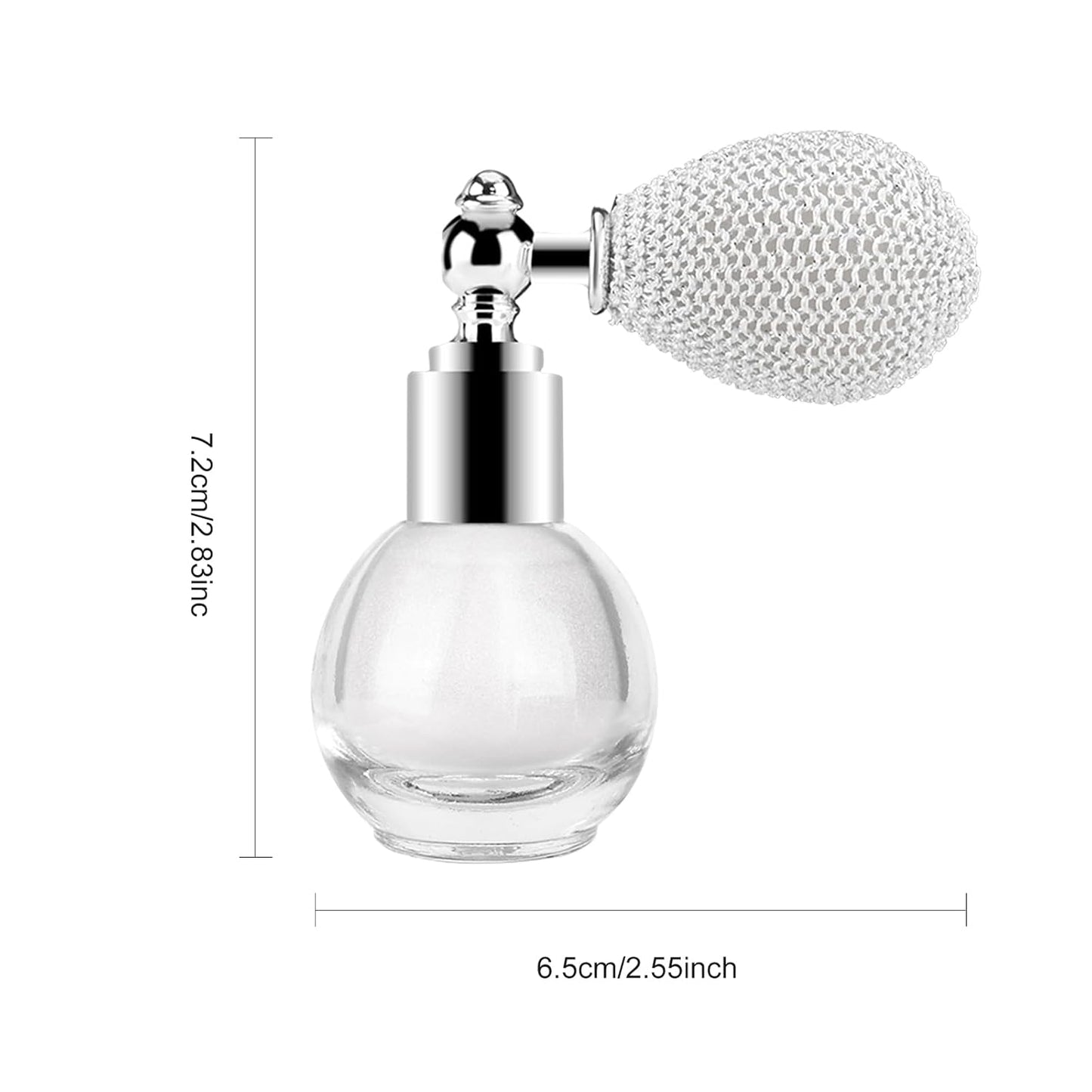 KYDA Highlighter Powder Spray, High Gloss Glitter Spray, Shimmer Sparkling Powder Makeup, for Face and Body Glitter Cosmetic-Pearl White