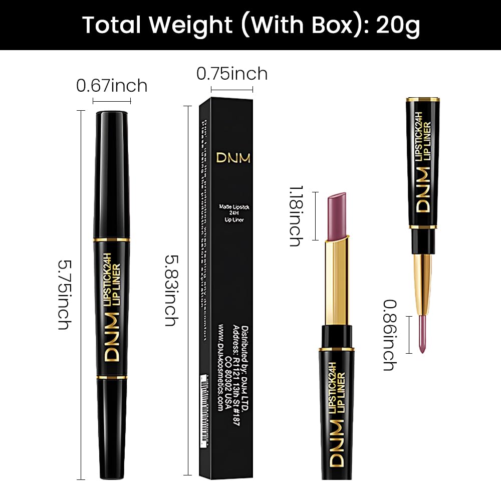 evpct 1Pcs More Blush Lip Liner and Lipstick Set Kit for Women, Matte Lips Kit with Lip Liner Lip Stains Long Lasting Waterproof 24 Hour Lipstick and Lip Liners Combo Lipliners Pencil 30#