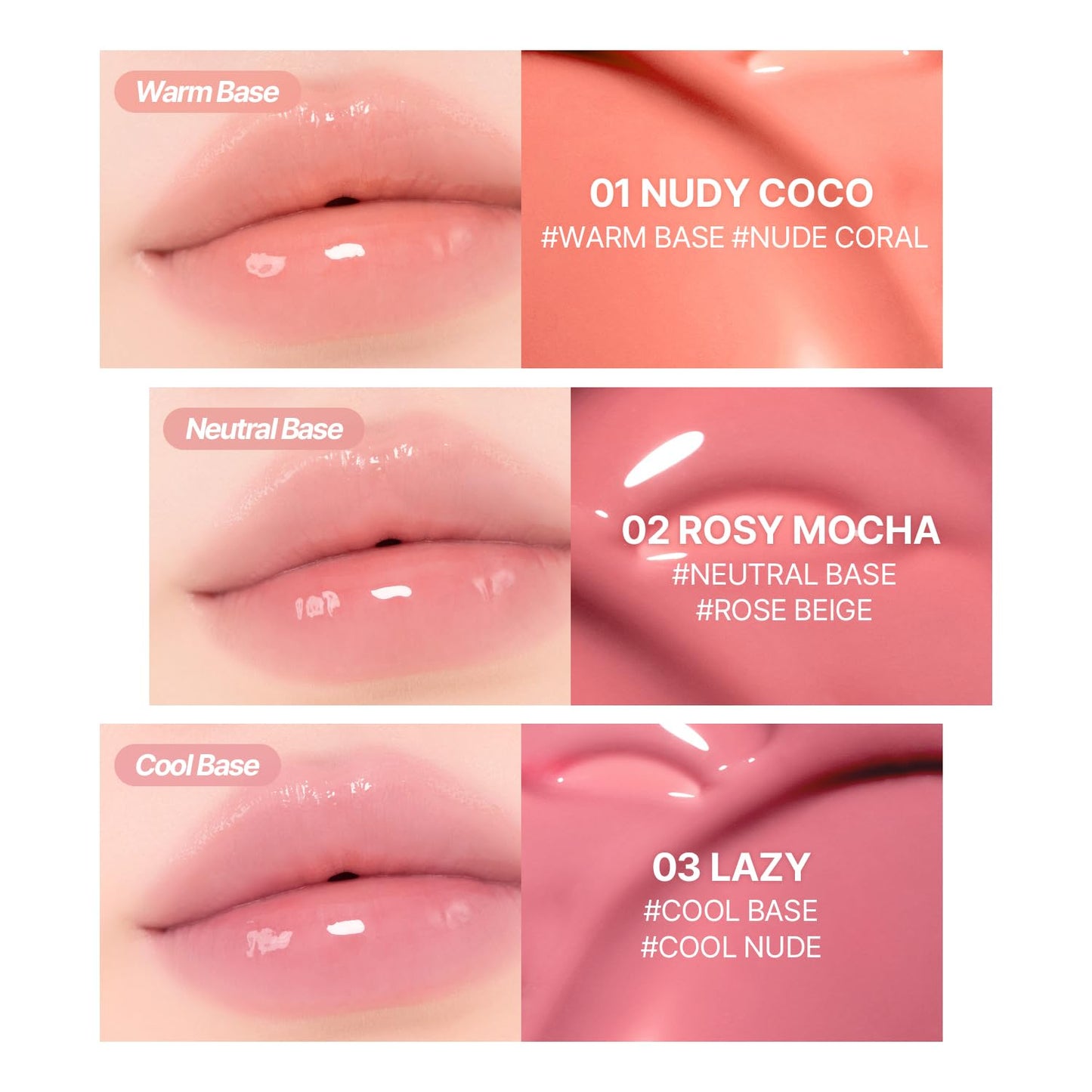 2aN Glaze Bouncing Tint – Lightweight, Moisturizing Lip Tint with High-Shine Finish, Smooth, Light Plumping, Comfortable Wear, Korean Makeup (Bubbly, 0.16 oz)