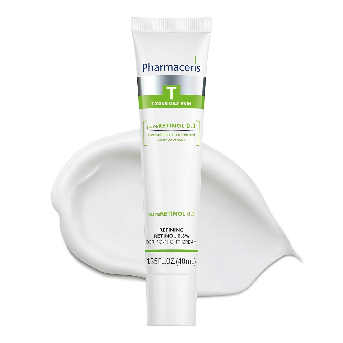 Refining Retinol 0.3% Night Cream, Helps Smooth Skin, Unclog Pores and Reduce Wrinkles & Blemishes, Face Cream For Oily & Aging Skin, pureRETINOL 0.3, 1.35 fl oz