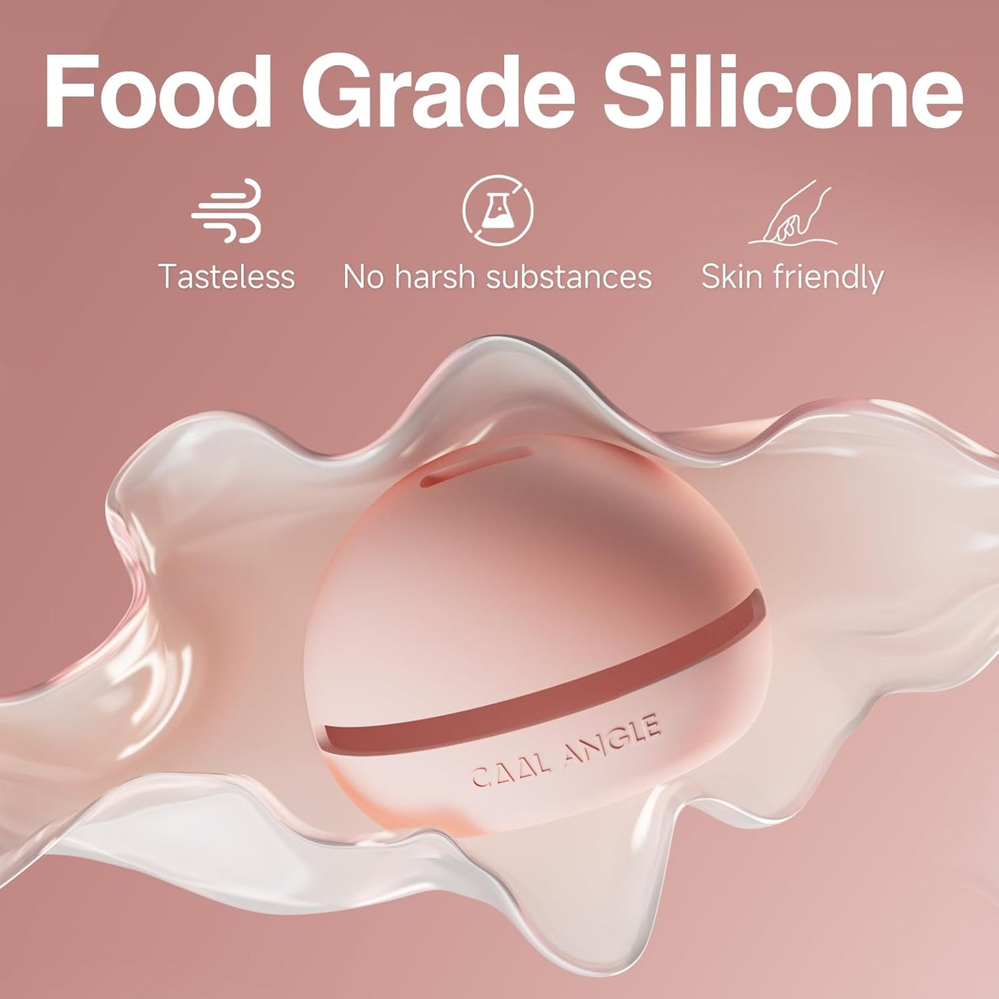 Makeup Sponge Holder Silicone Beauty Sponge Holder Makeup Blender Case for Travel 2 in 1 Stand Storage For Quick Drying White