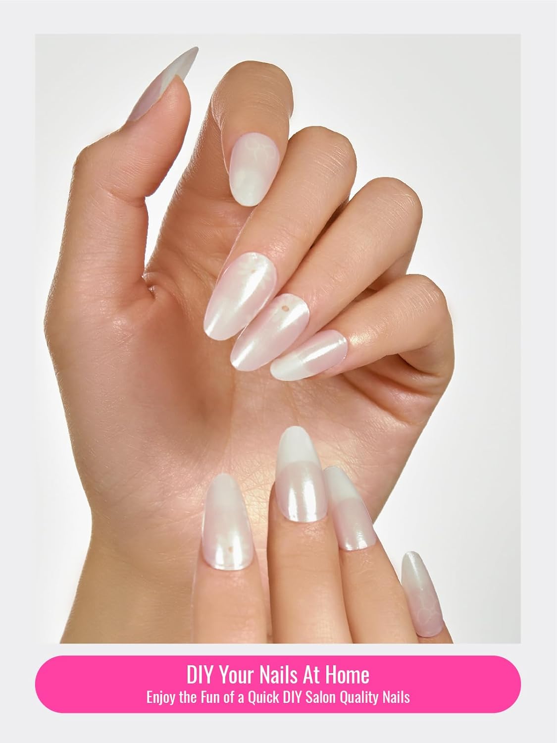 Semi Cured Gel Nail Strips, 30 pcs Stikers, Wraps, Salon-Quality, Easy to Apply, 2 Weeks Long Lasting (Daisy Delight)