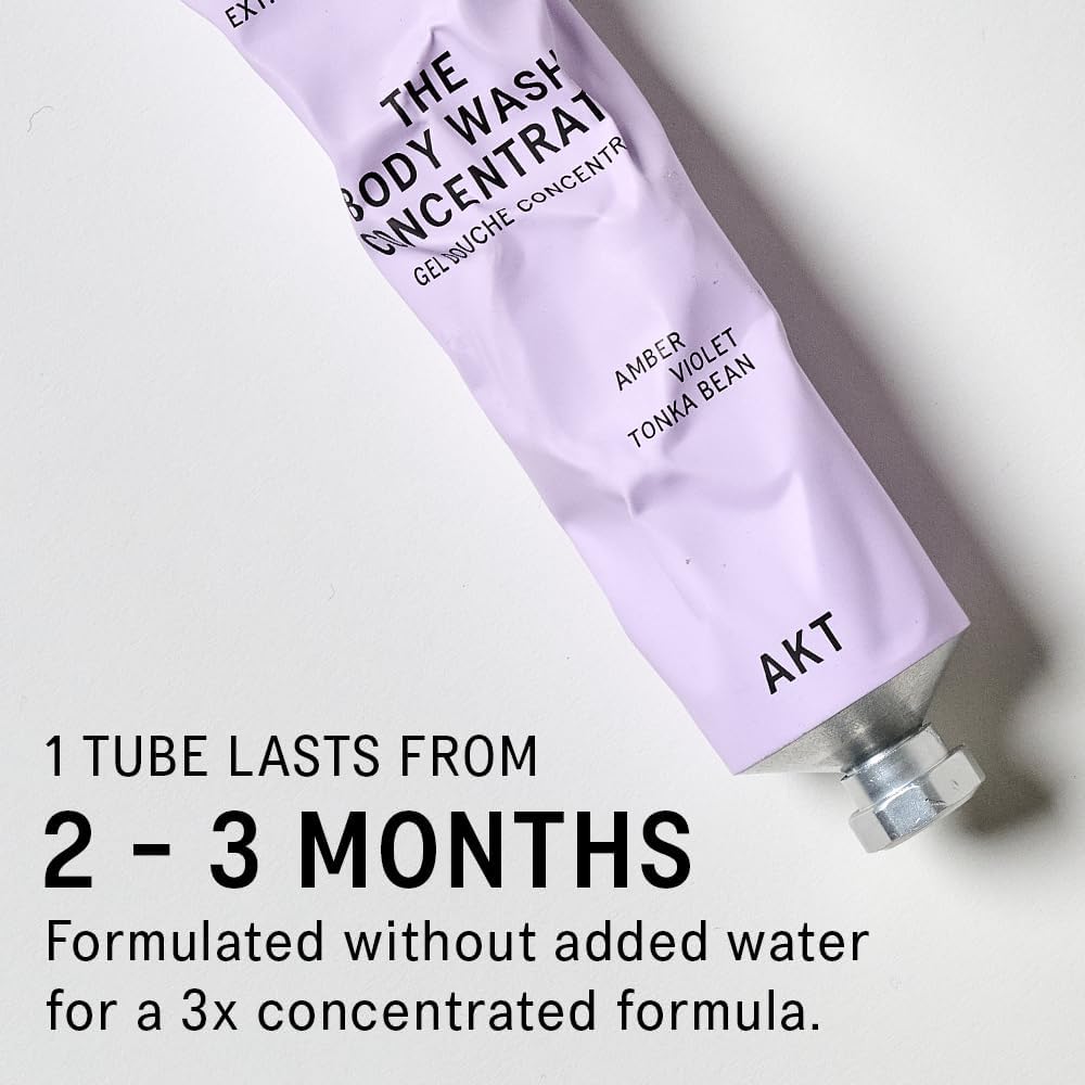 Akt The Body Wash Concentrate 3.4 Fl Oz, Natural Shower Gel with Skin-Balancing Prebiotics, Body Wash Women & Men, with Olive Squalane & Vitamin E, Sc.05 Columbia Road, All Genders