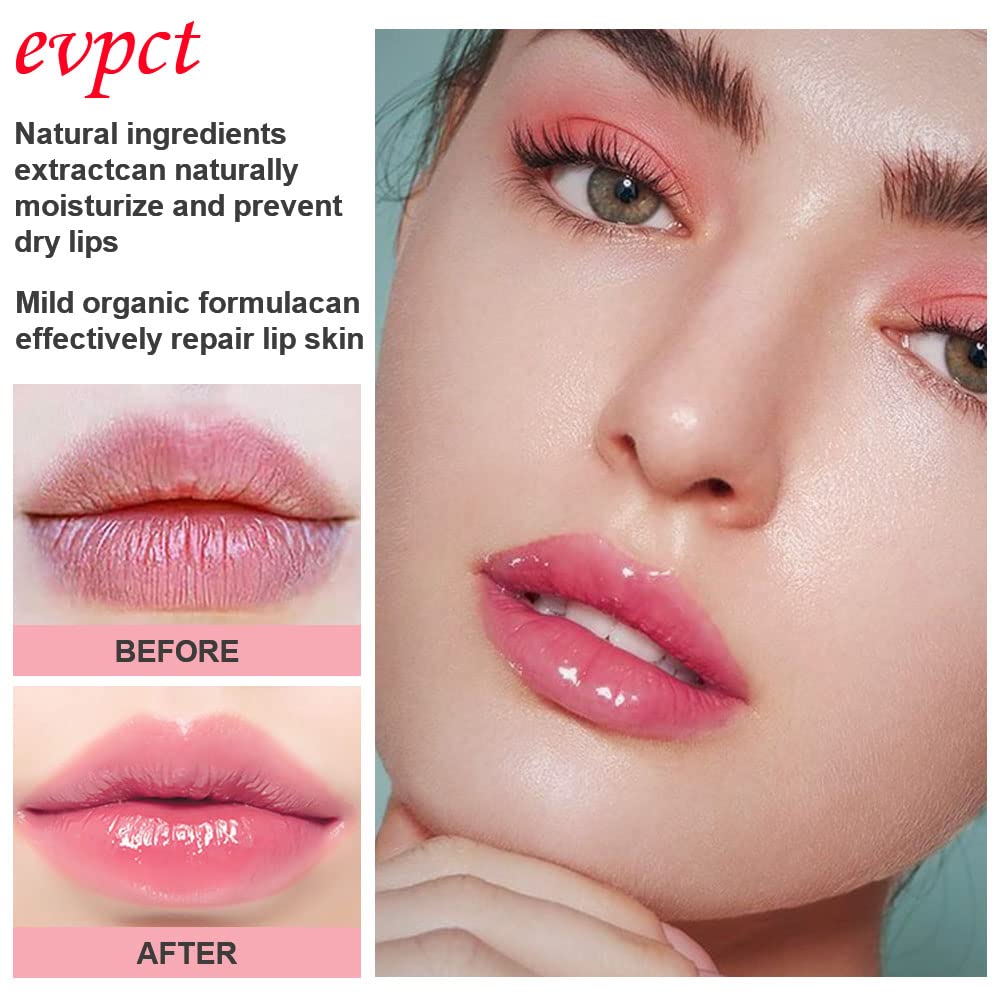 evpct 3Pcs Magic Color Changing Lipstick Long Lasting Waterproof 24 Hours Original for Women, Aloe Vera Strawberry Black Red Cherry PH Mood Permanent Color Changing Lipstick Lip Balm, labial magico